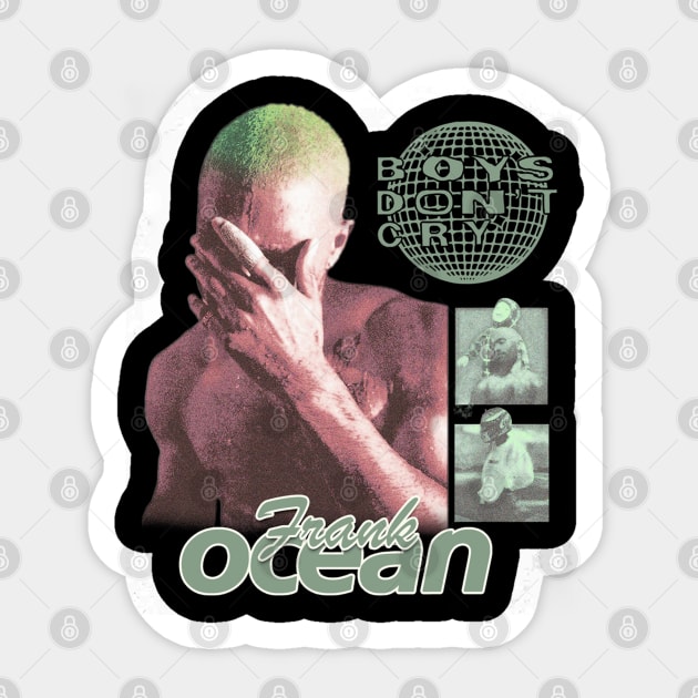 Frank Ocean Boys Don't Cry Sticker by Richard Michaud Art